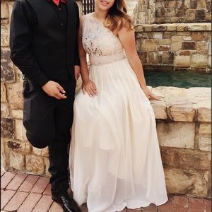 Nude long dress